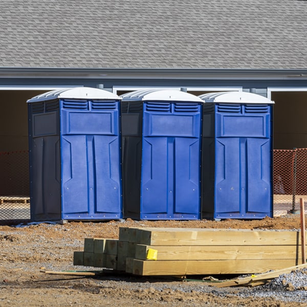 what is the maximum capacity for a single porta potty in Arley AL